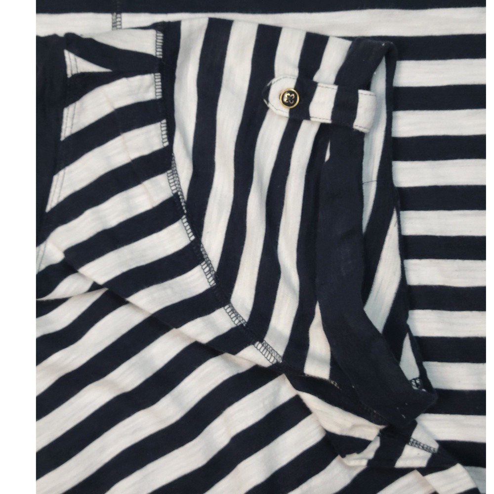 Banana Republic Striped Short-Sleeve T-Shirt Dress SKUW691 - Picture 2 of 5